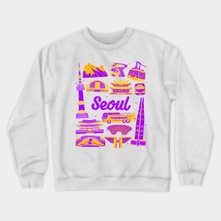 Seoul Cityscape Landmark Crewneck Sweatshirt